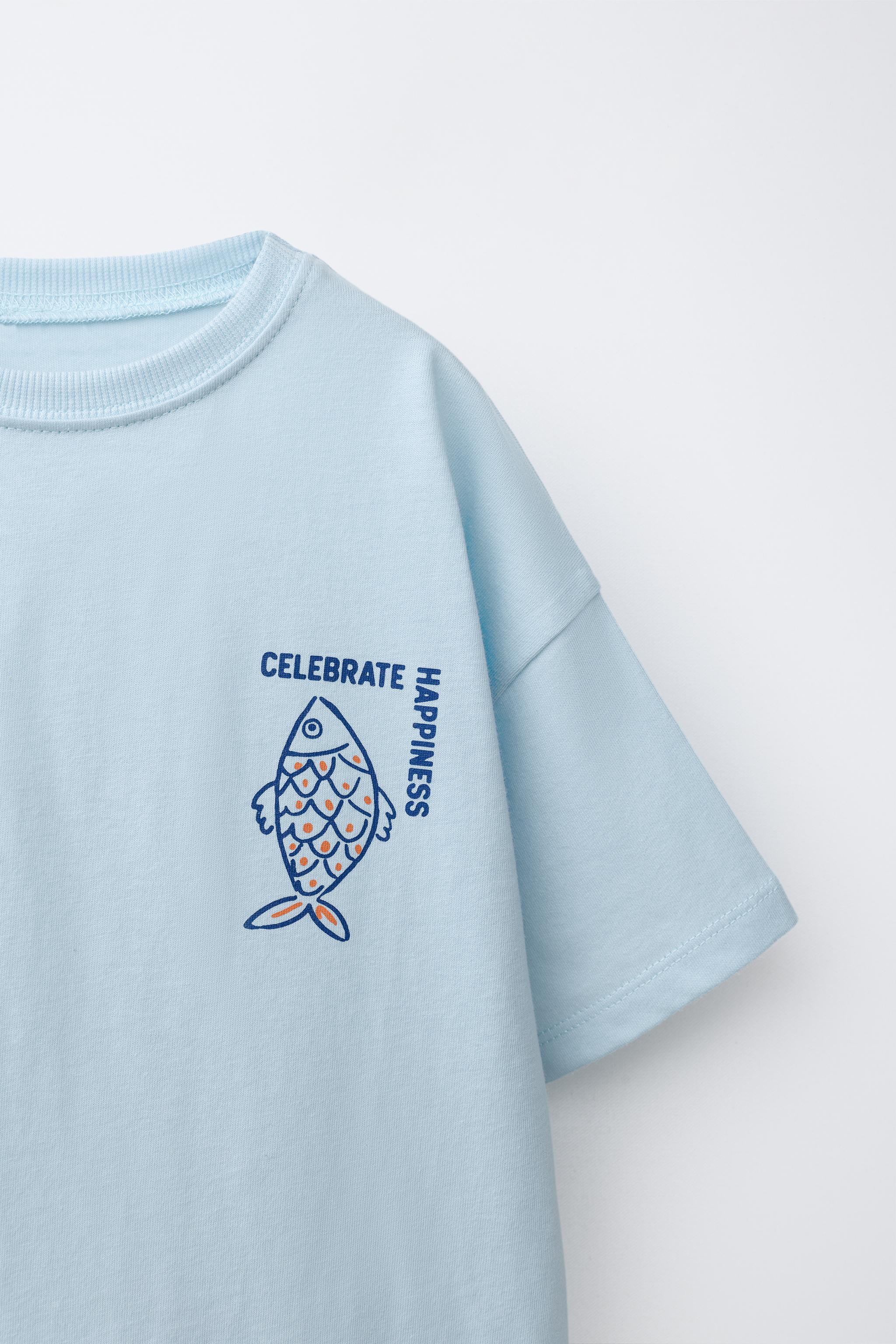 T-SHIRT À IMPRIMÉ POISSONS